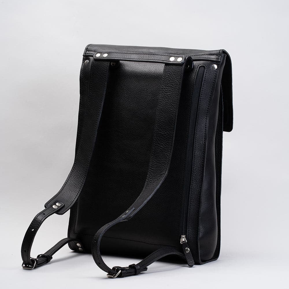 Leather laptop backpack - The Minimalist-3