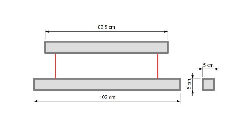 Lampa wisząca betonowa Siletia – drewno